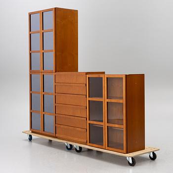 Titti Fabiani, shelving system, 3 sections, "Book".