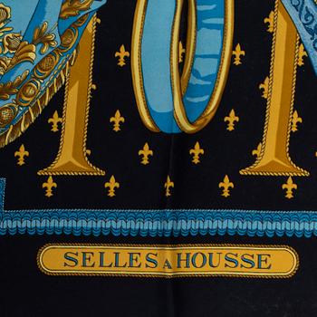 HERMÈS, "Selles a Housse", scarf.