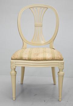 STOLAR, 4 st, gustaviansk stil, 1900-talets andra hälft.