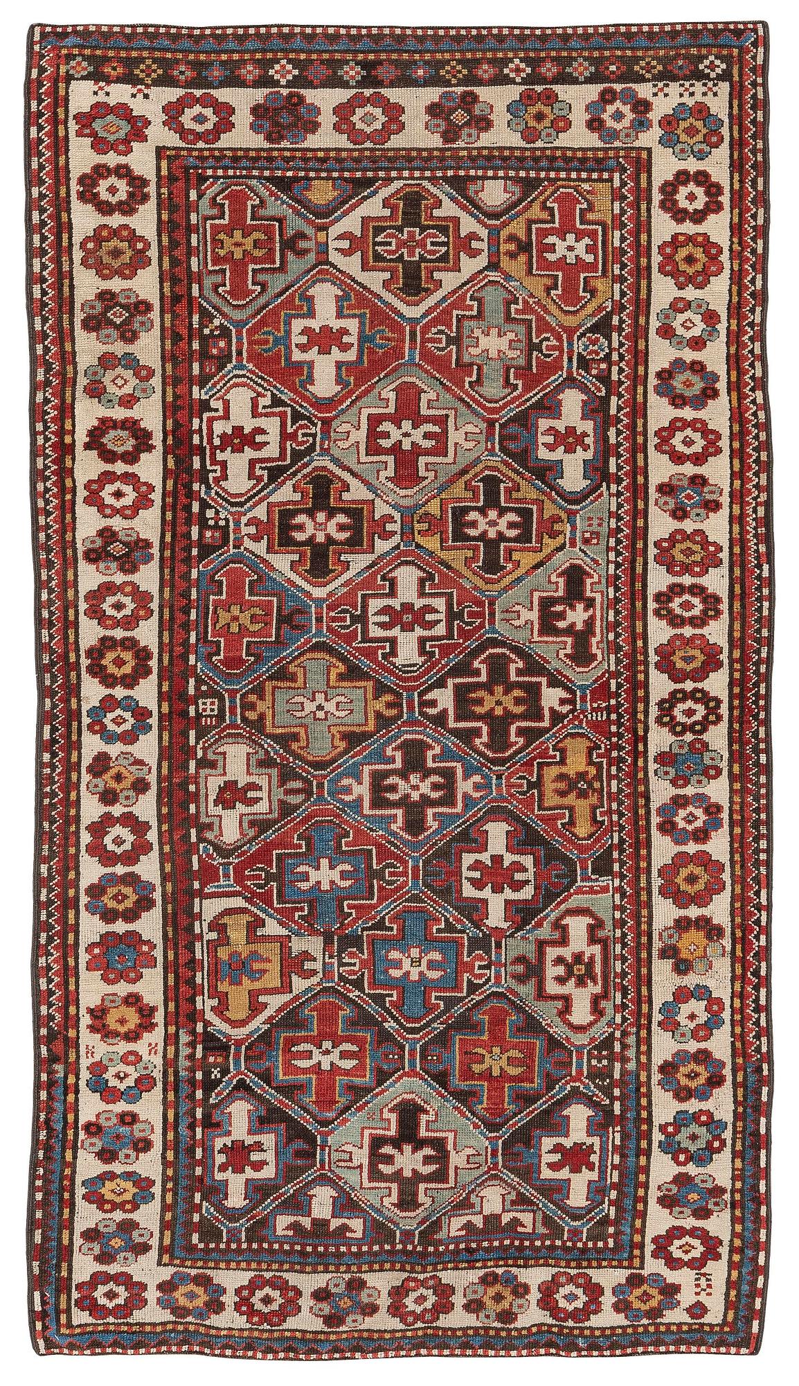 An antique Karabagh rug, south Caucasus, c. 210 x 118 cm.