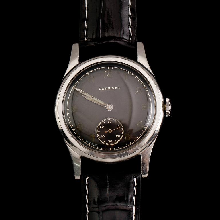 ARMBANDSUR, stål, Longines, 1900-talets mitt.