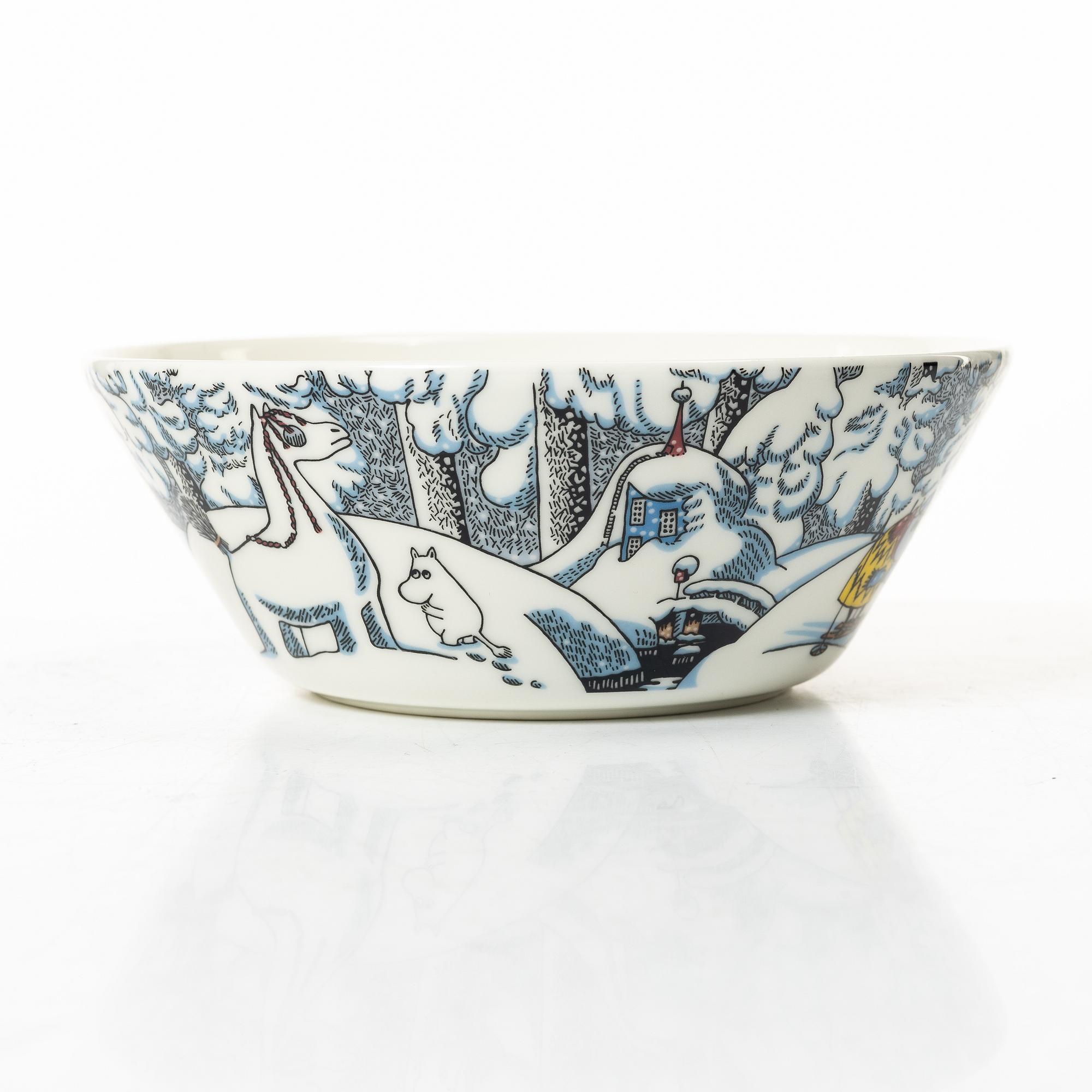 Arabia, skålar, 6 st, porslin, Moomin Characters, 2016.