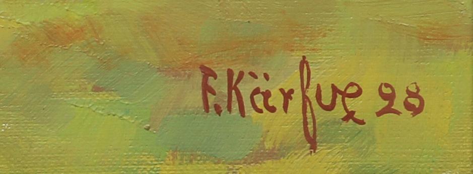 FRITZ KÄRFVE, olja på duk, sign o dat 28.