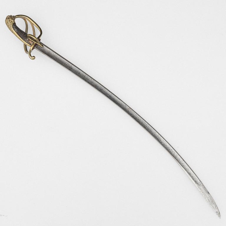 Saber, German, for officer, Schimmelbusch & Sohn, Solingen, early 19th century.