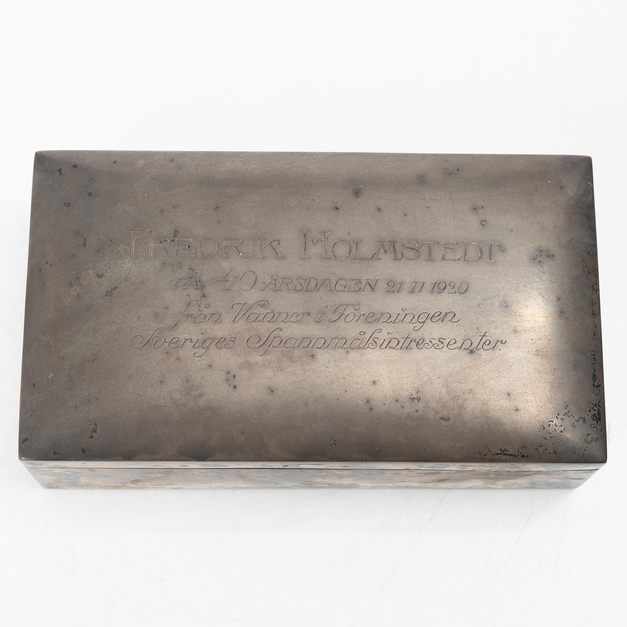 Askar, 3 st, silver, bl.a. C.g.Hallberg, 1919.