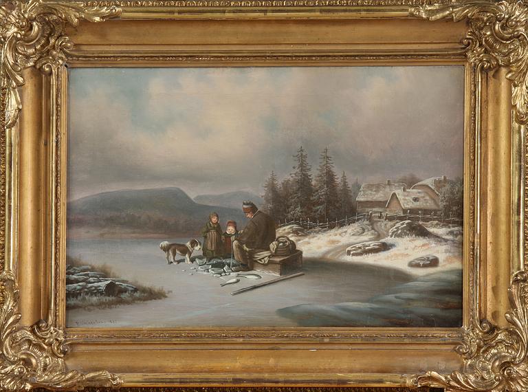 PER WICKENBERG, olja på duk, sign samt dat 1837.