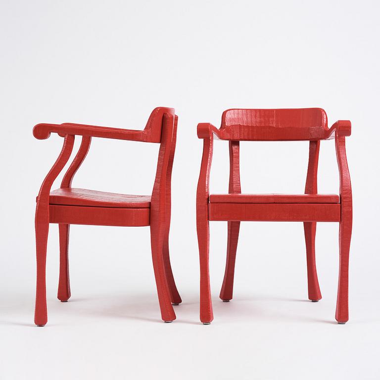 Jens Fager, a set of 9 "Raw" armchairs for Muuto, Denmark, post 2008.