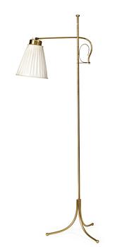 860. A Josef Frank brass floor lamp, Firma Svenskt Tenn.