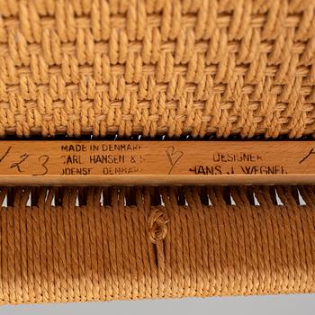 HANS J. WEGNER, stolar, 4 stycken, "Spisestolen", CH-23, Danmark.