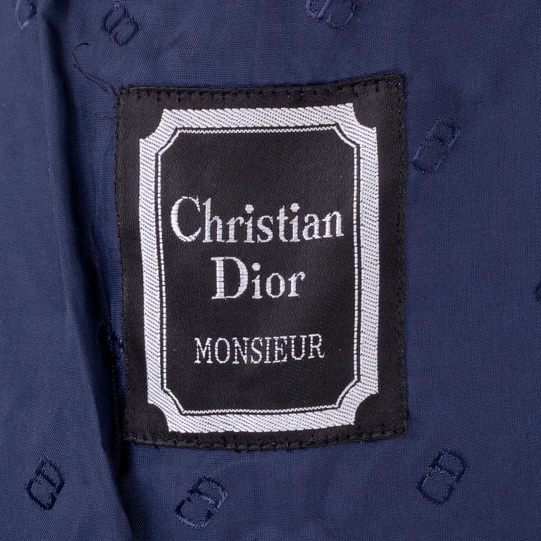 CHRISTIAN DIOR, a men's darkblue trenchcoat.