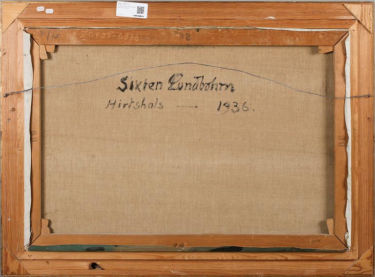 SIXTEN LUNDBOHM, olja på duk, signerad.
