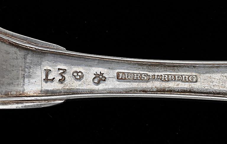 SKEDAR, 12+4st, silver. Bla Piteå, Sverige, 1800, 1813, 1817. Tot vikt ca753g.