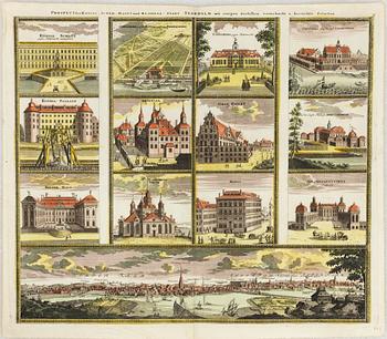 Johann Baptist Homann · Johann Baptist Homann, "Prospect der Konigl: Schwed: Haupt und Residenz-Stadt Stokholm"