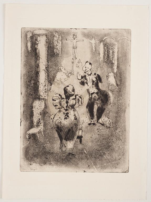 MARC CHAGALL, 71 st etsningar ur upplagan om 285 exemplar på Arches/MBM/J. Perrigot-papper, 1923-1948.