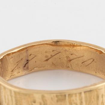 Björn Weckström, ring, 18K guld, Lapponia 1970, Finland.