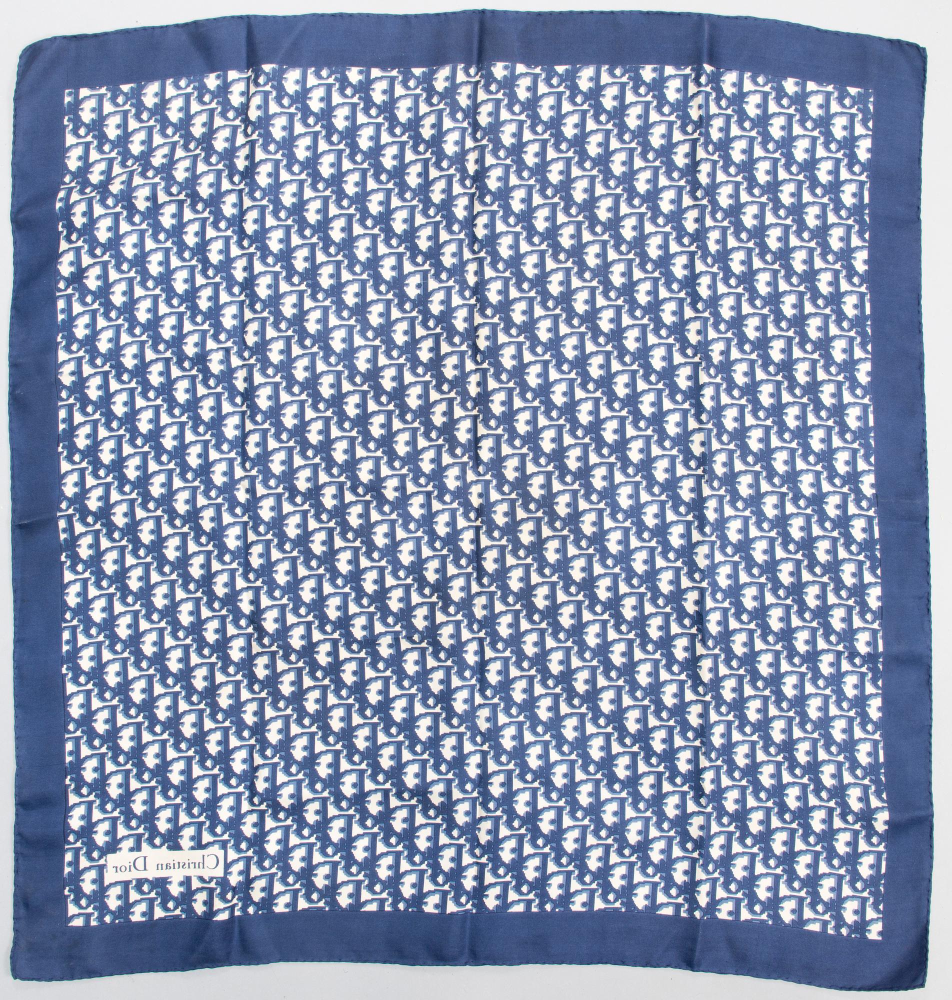 CHRISTIAN DIOR Scarf, Purse and Makeup Pouch.