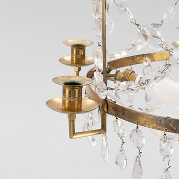 A chandelier, 19th Century.