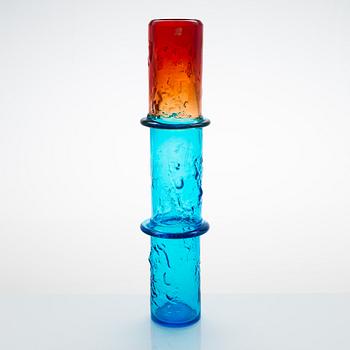 Oiva Toikka, vas, glas "Bambu", signerad Oiva Toikka, Nuutajärvi Notsjö.