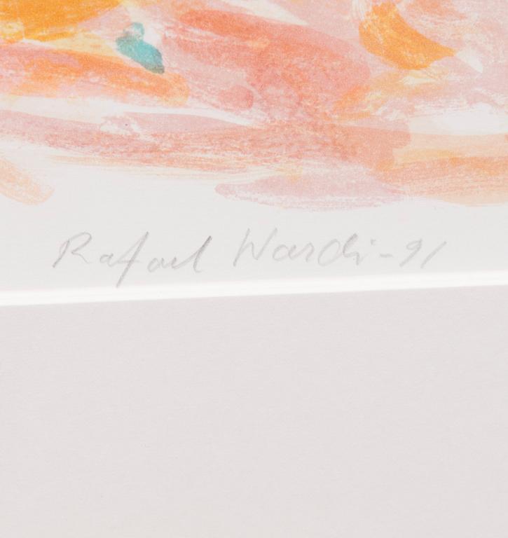 RAFAEL WARDI, litografia, signeerattu ja päivätty -91, numeroitu 71/100.