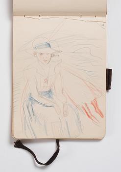 Nils von Dardel, Sketchbook, from trip to Hokkaido, Japan, 1917.