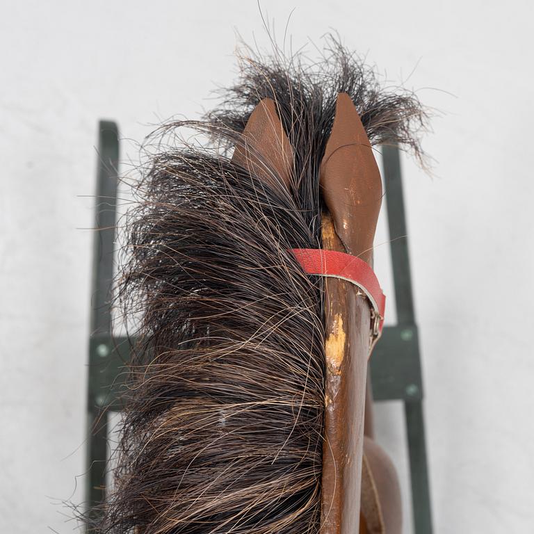 An early 20th century rocking horse.