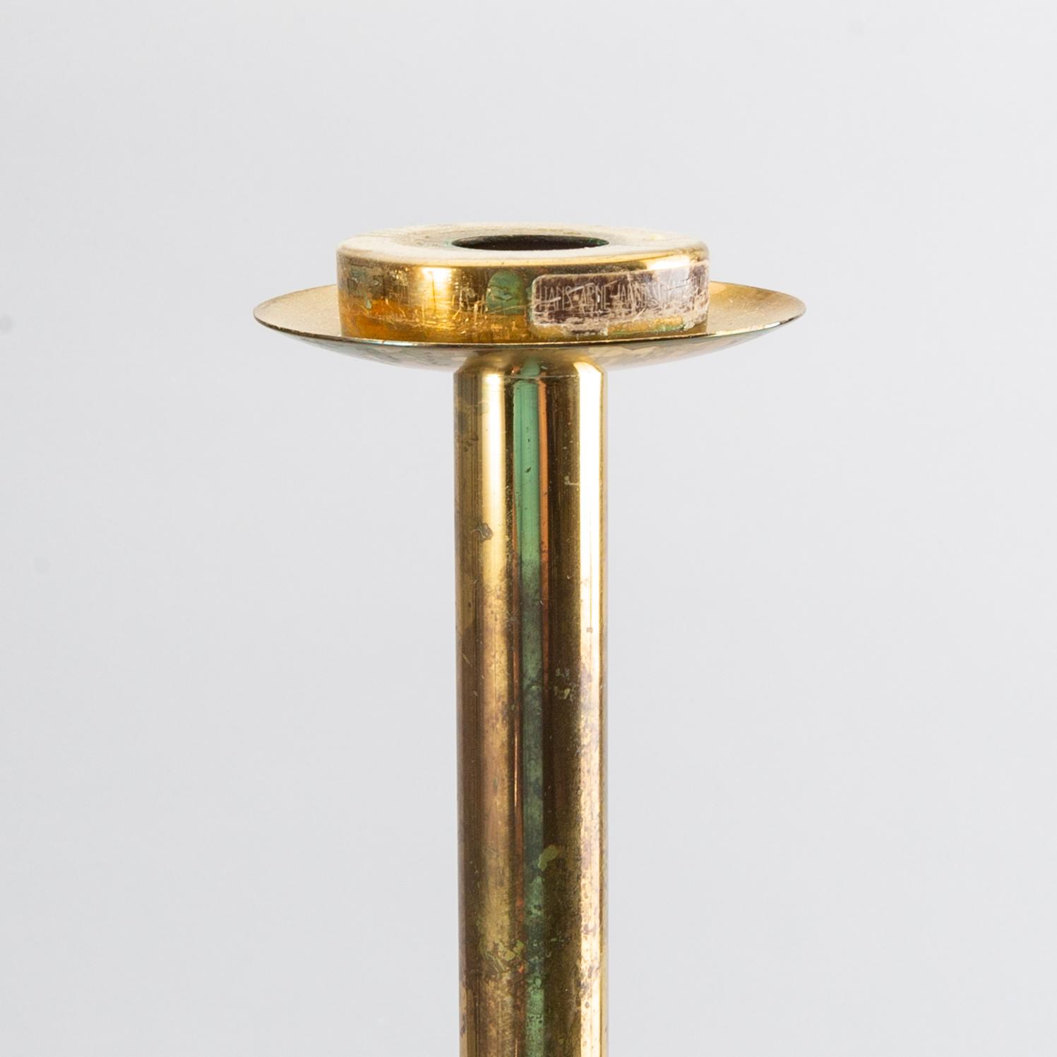 HANS-AGNE JAKOBSSON, a brass candle stick.
