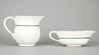 MATSERVIS, flintgods, 51 st, design: Stig Lindberg, servis i produktion mellan 1939 - 1951.