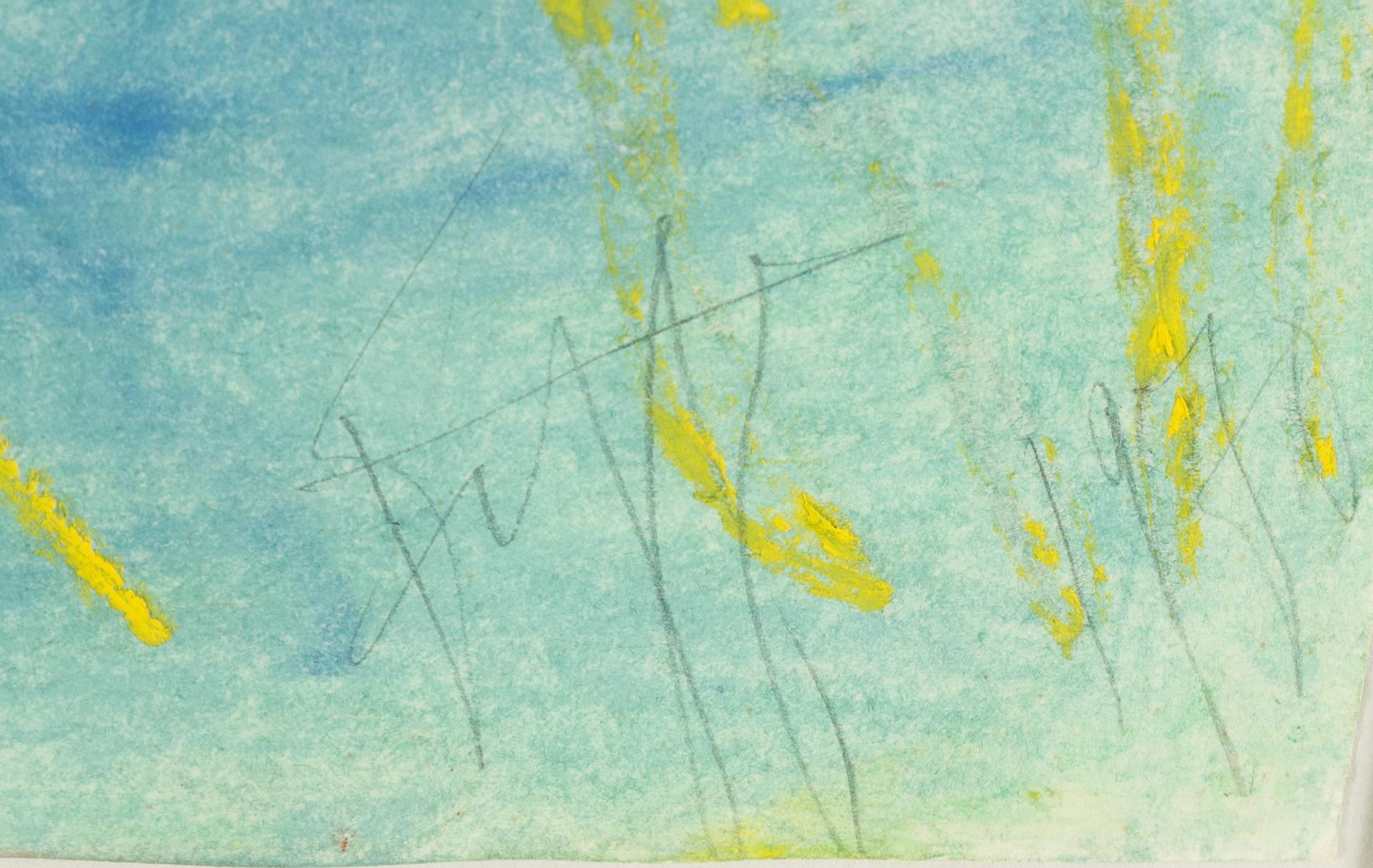 EDDIE FIGGE, gouache, signed and dated 1970.