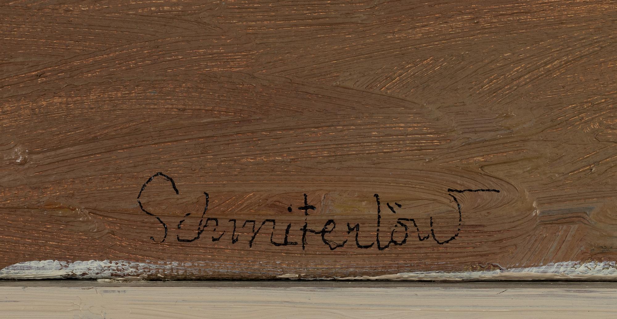 Bertram Schmiterlöw, oil on canvas, signed.