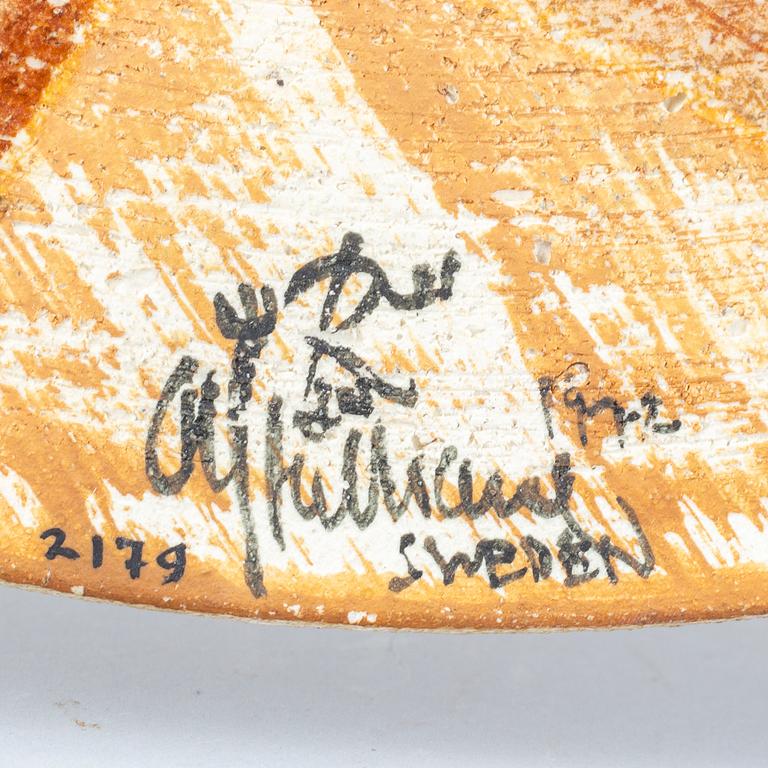 CARL-HARRY STÅLHANE, a unique stoneware plaque, Rörstrand, Sweden 1972.
