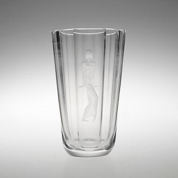 VAS, glas, Vicke Lindstrand, Orrefors.