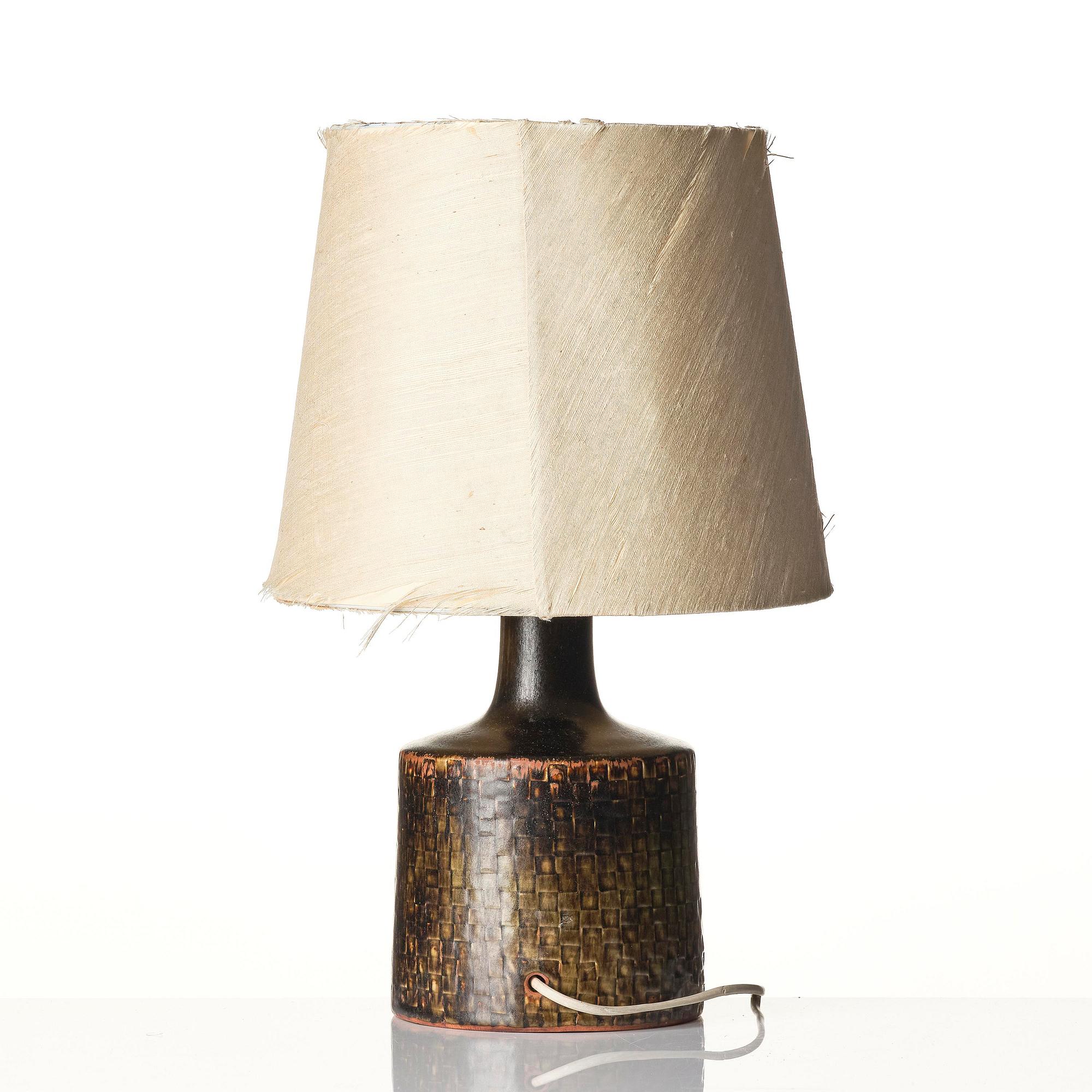 Stig Lindberg, a stoneware table lamp, Gustavsberg Studio 1970.