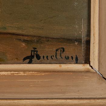 OKÄND KONSTNÄR, otydlig signering, 1800-talets senare hälft.