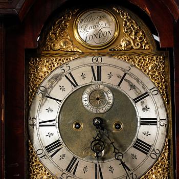 A 18th century grandfather clock.