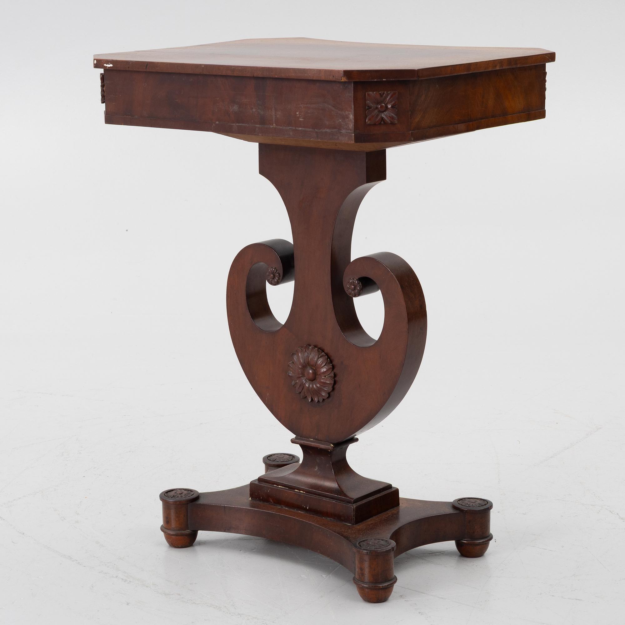 Sewing table, Karl Johan, first half of the 19th century.