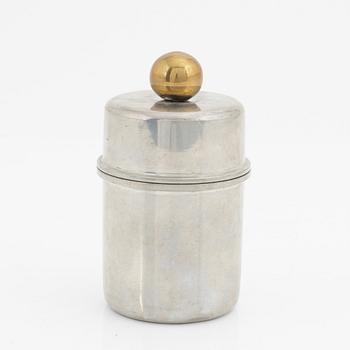 Estrid Ericson, burk med lock, tenn, Firma Svenskt Tenn, Stockholm 1968.