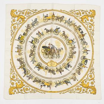 Hermès, A silk scarf, "La Promenade de Longchamps".