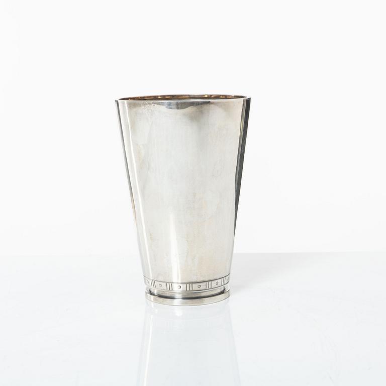 Sven Carlman, bägare, silver, CF Carlman, Stockholm 1965.