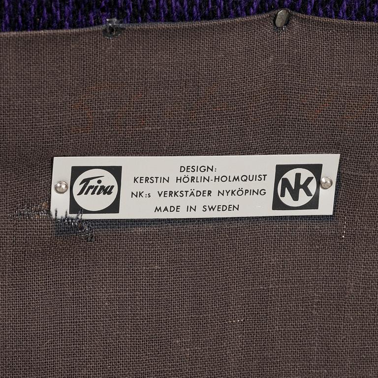 Kerstin Hörlin-Holmquist, fåtölj, "Lilla Adam", ur serien "Paradiset", Triva, Nordiska Kompaniet.