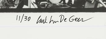 Carl Johan De Geer, photo, signed 11/30.