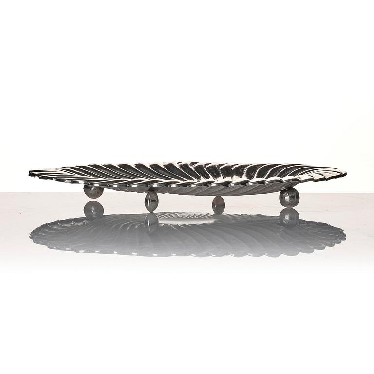 A Hungarian silver plate, unidentified maker's mark VL, possibly Budapest, Hungary 1937-1965.