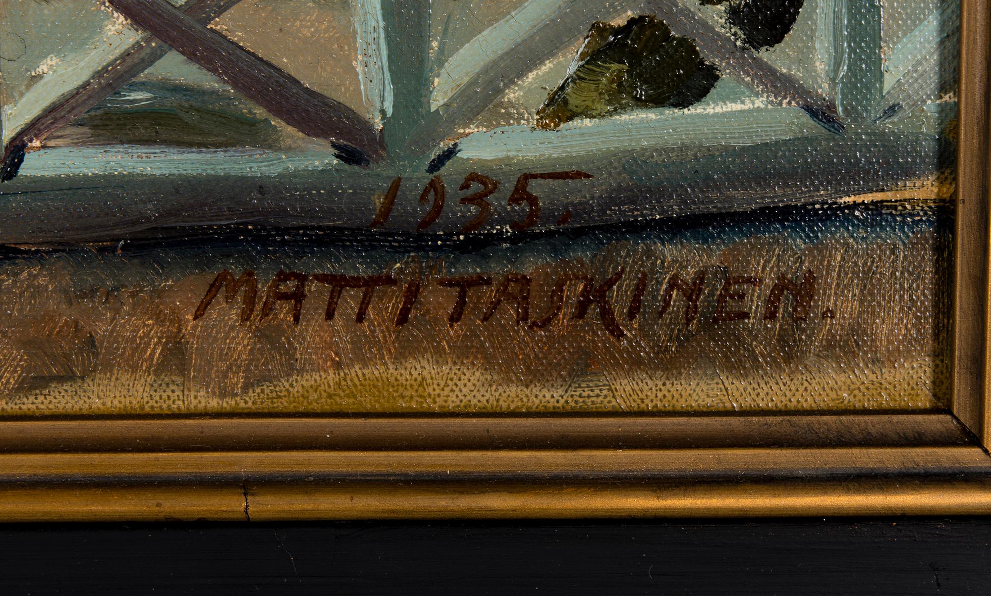 MATTI TASKINEN, olja på duk, signerad och daterad 1935.