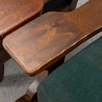 A pair of armchairs, mid-20th century.