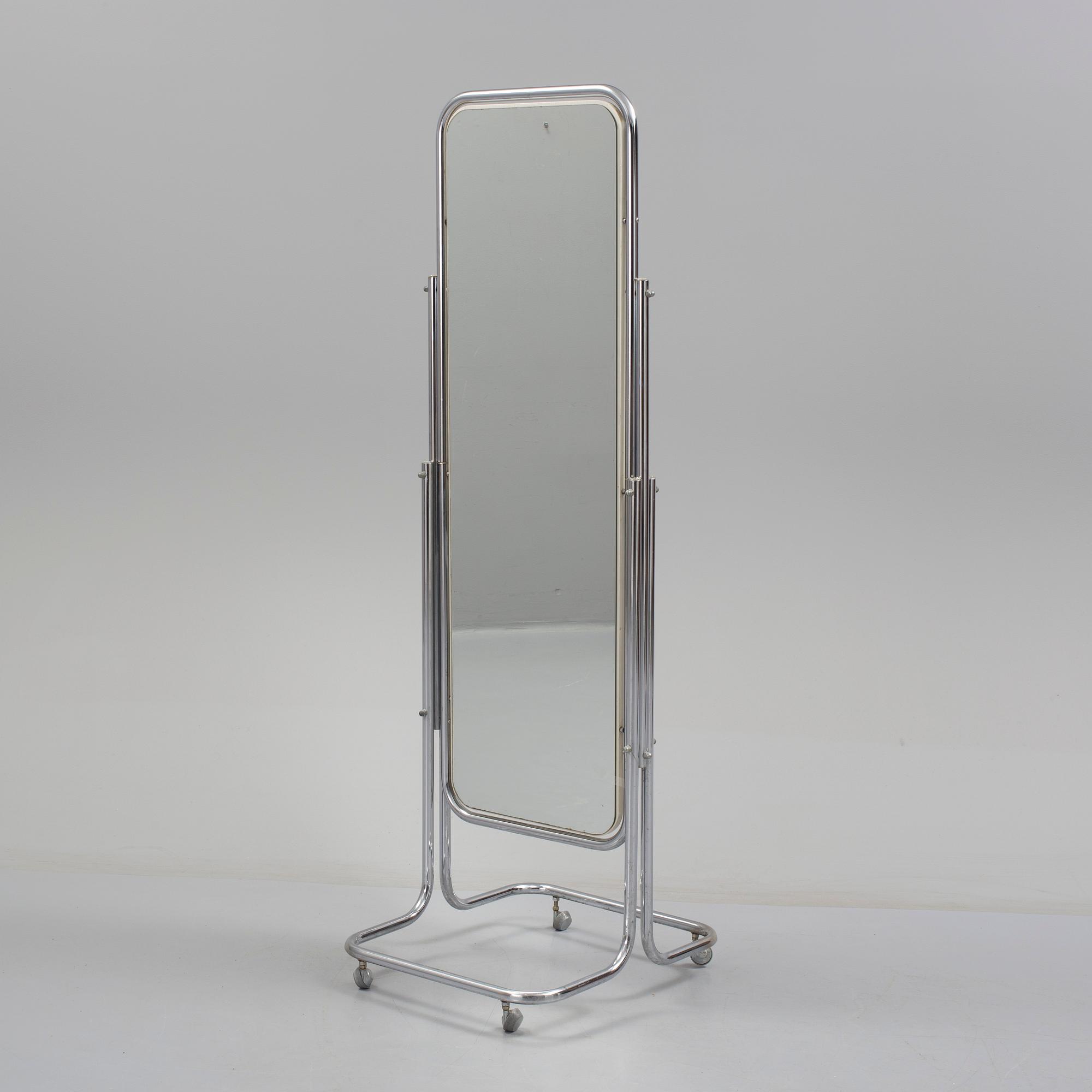 A second half of the 20th century floorstanding mirror.