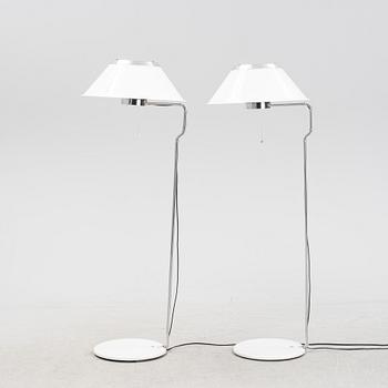 A pair of 'Mars' floor lamps by Per Sundstedt for Ateljé Lyktan, late 20th Century.