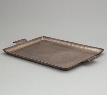A sterling silver tray, Mexico.