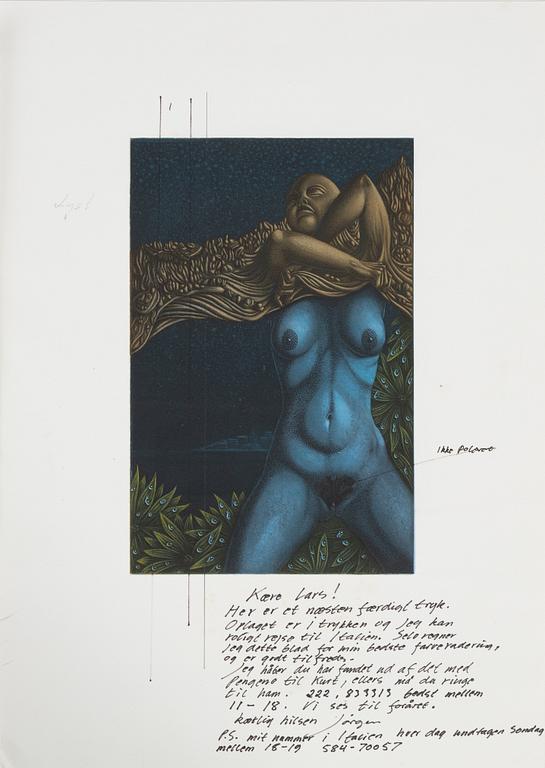 Jörgen Boberg, portfolio with 5 etchings, signed.