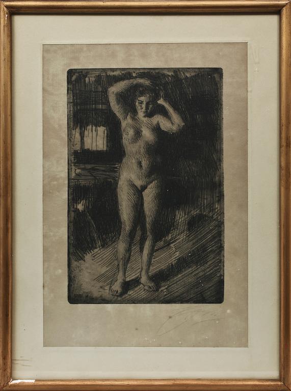 ANDERS ZORN, etsning, sign.