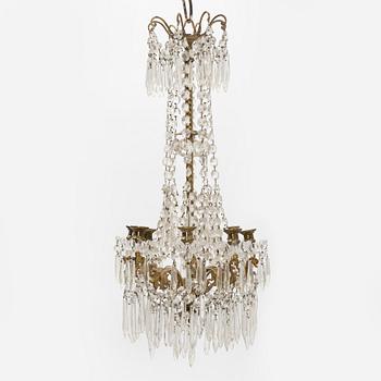 A chandelier, circa 1900.