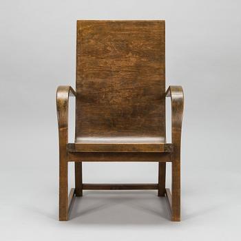 Werner West, a 1930s '8506' armchair for  Oy Stockmann Ab, Keravan Puusepäntehdas, Finland.